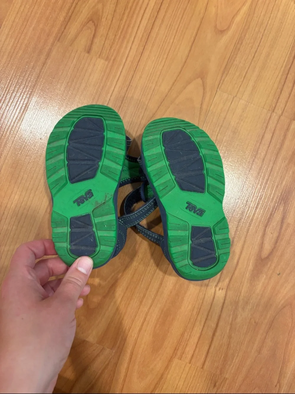 Teva Toddler Psyclone Navy and Green Adjustable Sport Sandals